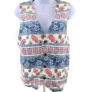 Vivaldi Jeanswear Division of Stuffed Shirts Inc Vintage Women's Paisley Medium